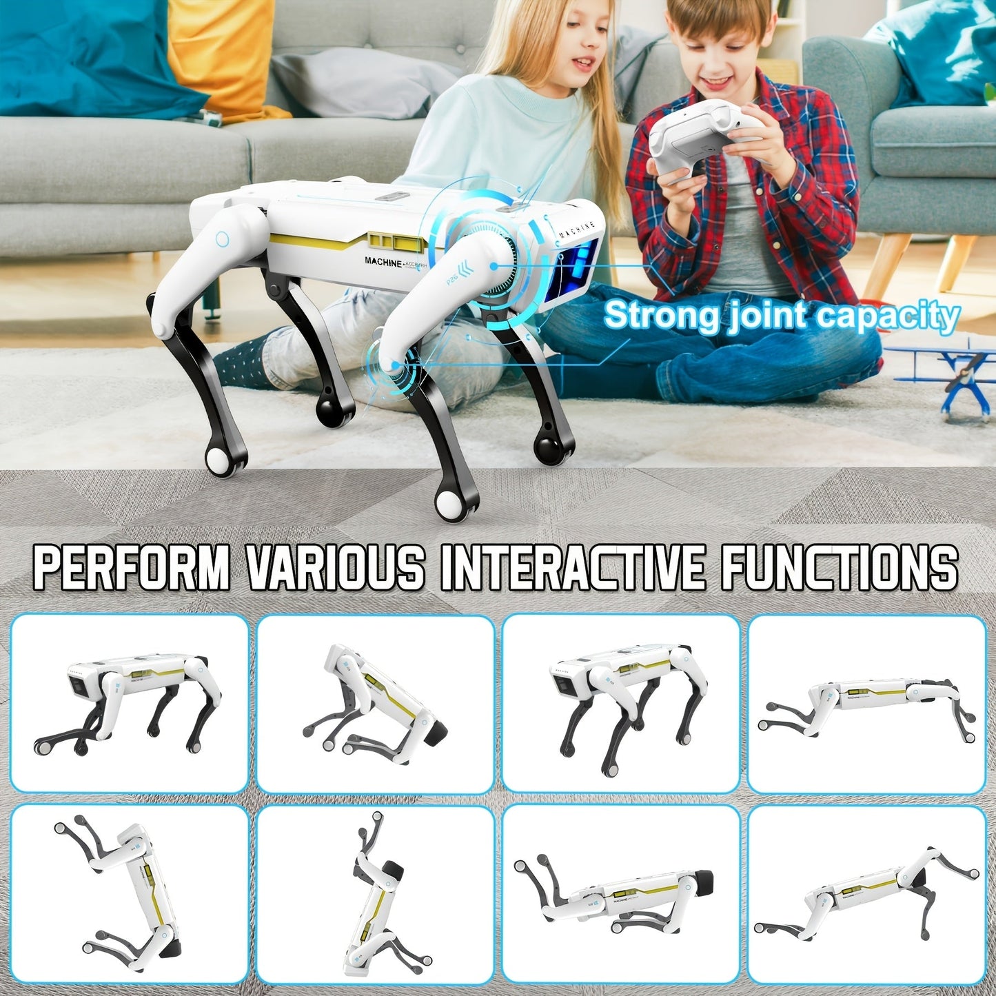 Smart Robot Dog with App Control & Voice Commands Remote Control Toys - Tophatter Daily Deals