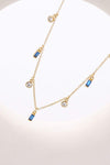 18K Gold Plated Multi-Charm Chain Necklace Necklaces - Tophatter Daily Deals