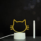 3D Acrylic Board Handwriting Message Board LED Light Style14 White A 0 - Tophatter Daily Deals
