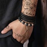 Accessories Letter Bracelet Men's Personality Lettering 7 - Tophatter Daily Deals