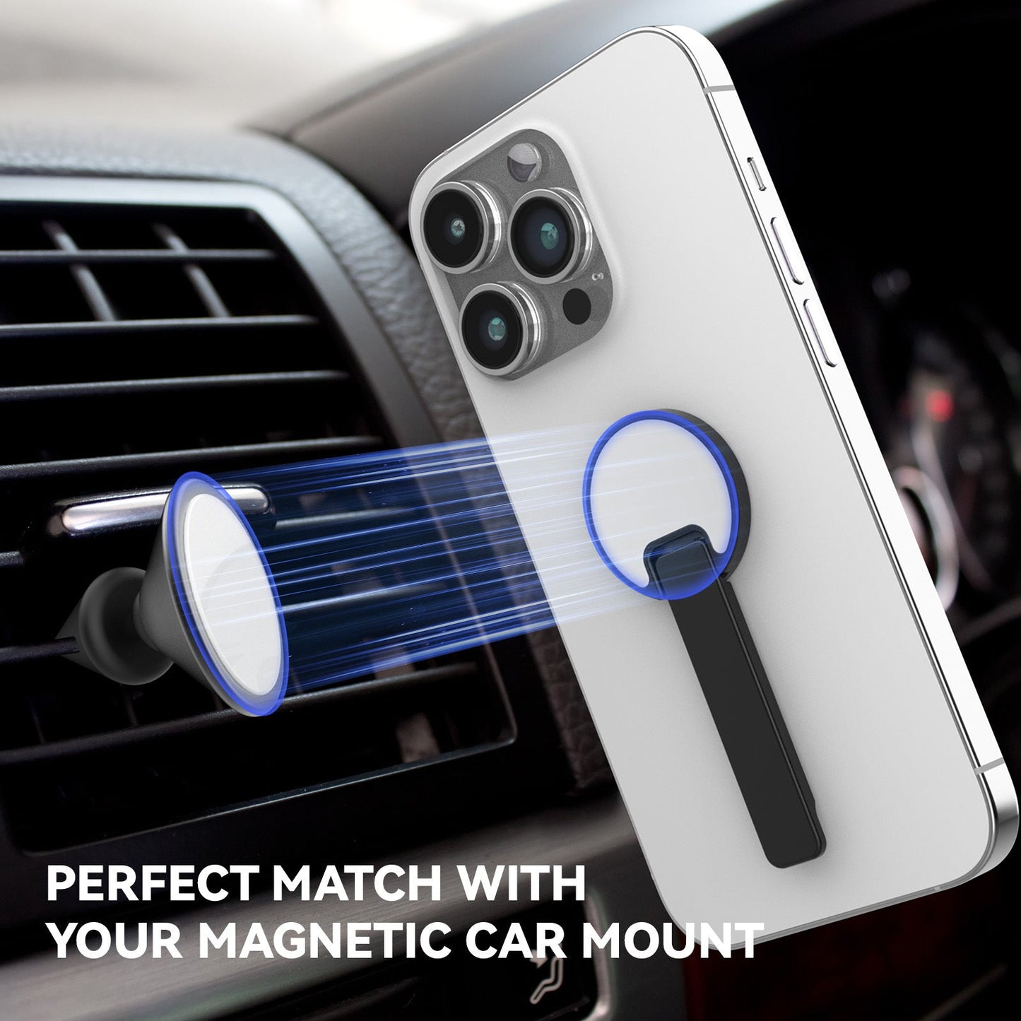 Aluminum Alloy Mobile Phone Bracket Horizontal And Vertical Available Rotating Decompression Back Paste Lollipop Small Mirror 0 - Tophatter Daily Deals