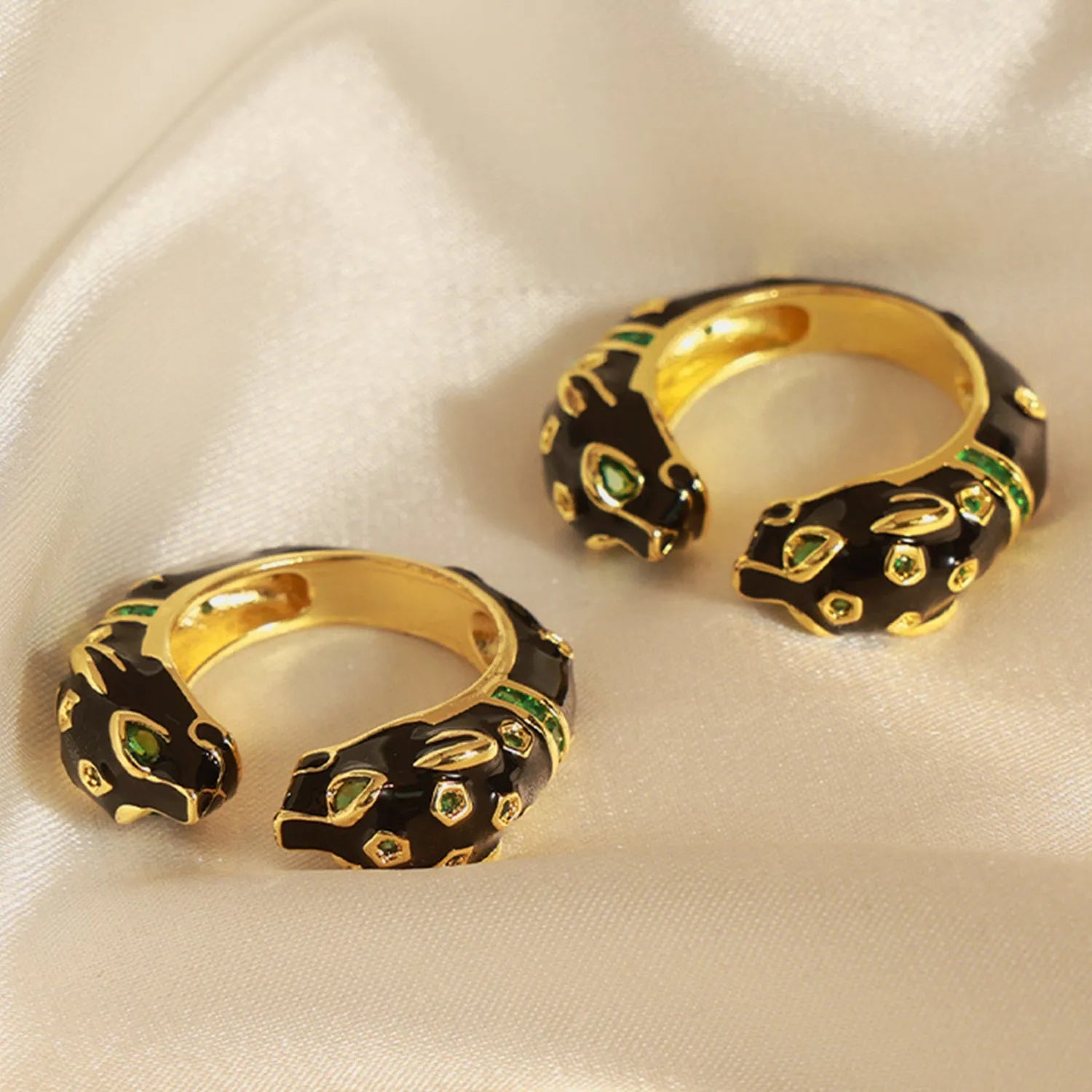 Inlaid Zircon Oil Drip Open Ring Rings - Tophatter Daily Deals