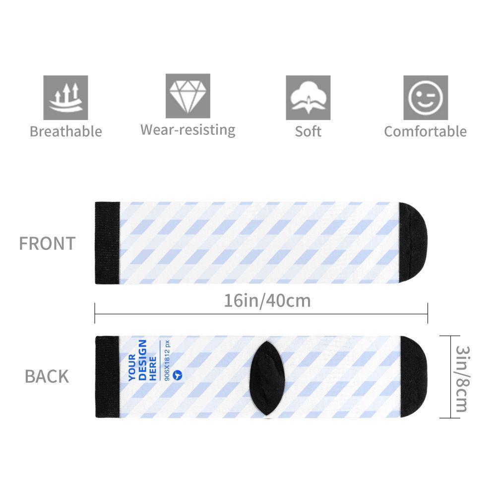 16in Thick Contrast Color Mild Skin-friendly Socks 7 - Tophatter Daily Deals