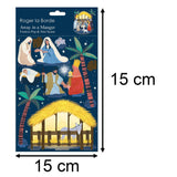 3D Pop & Slot Away In A Manger Christmas Crib Stable Scene Nativity Decoration Nativity Set - Tophatter Daily Deals
