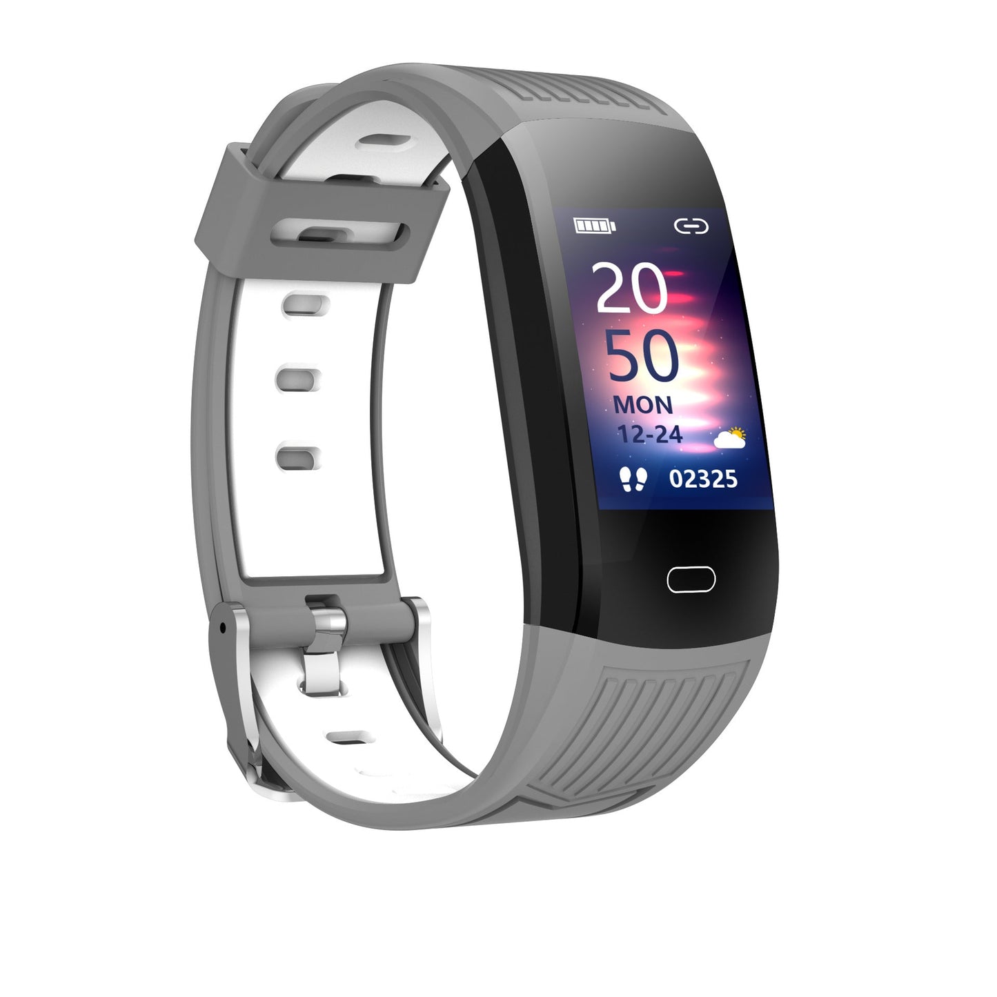 Bluetooth Smart Sports Bracelet Color Screen Electronic Watch Grey 0 - Tophatter Daily Deals