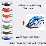 Bicycle Helmet Male Mountain Bike Road Wheel Sliding Balance Bike Breathable Riding Equipment Blue and white package One Size 0 - Tophatter Daily Deals