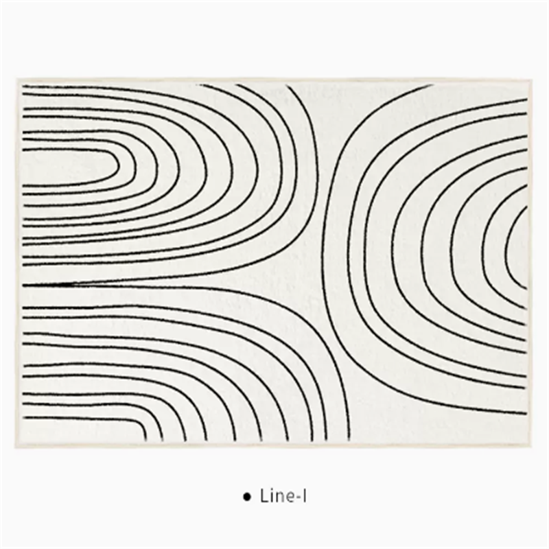 Black And White Line End Table Mat I 0 - Tophatter Daily Deals