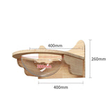 Pet Cat Climbing Frame Wall Type Solid Wood Wall Hanging Platform Ladder Pets Accessories Space lying warehouse Pet Supplies - Tophatter Daily Deals