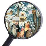 At the Stable Scene | Freestanding Traditional Christmas Paper Advent Calendar Advent Calendar - Tophatter Daily Deals