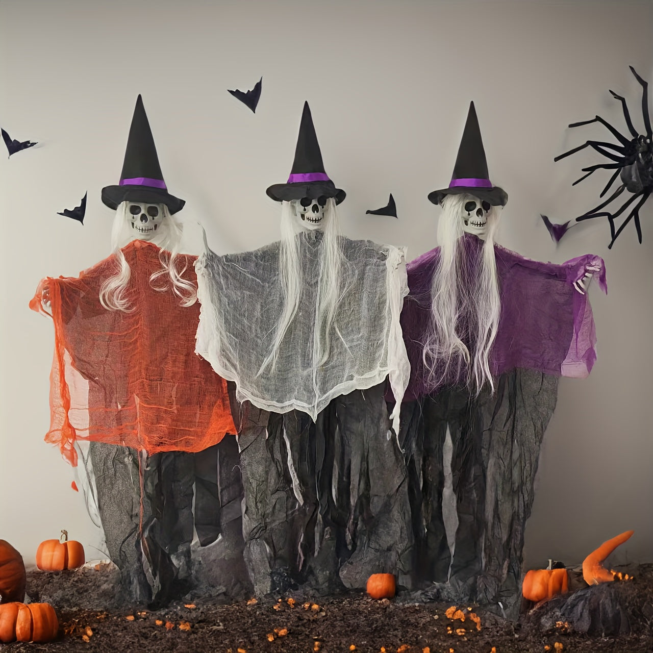 Halloween Witch Hanging Ghost Decoration (3pcs) Halloween - Tophatter Daily Deals