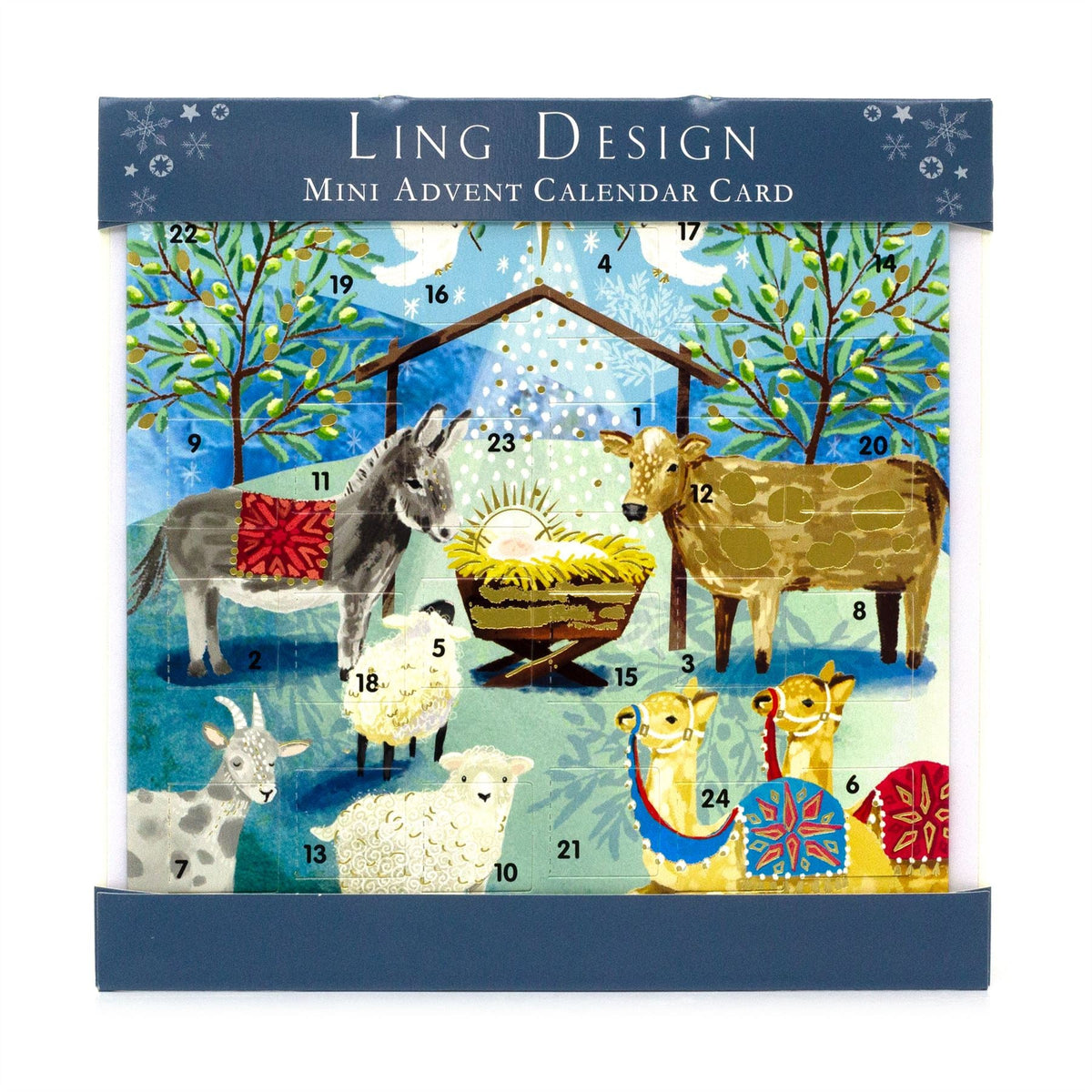 The Nativity - Christmas Advent Calendar | Advent Greetings Card & Envelope Advent Calendar - Tophatter Daily Deals