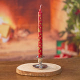 Traditional Christmas Advent Calendar Dinner Candle - Red Advent Candle Advent Candle - Tophatter Daily Deals