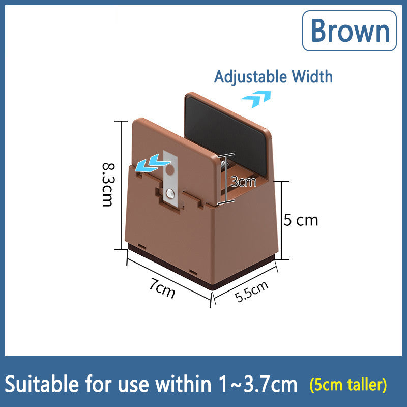 Adjustable Furniture Height Pad Brown B 2PCS 0 - Tophatter Daily Deals
