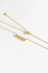MAMA Zircon 925 Sterling Silver Necklace Necklaces - Tophatter Daily Deals