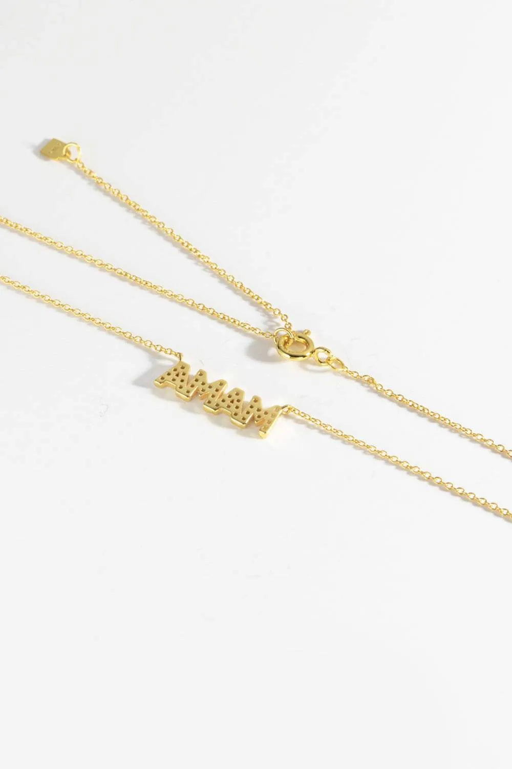 MAMA Zircon 925 Sterling Silver Necklace Necklaces - Tophatter Daily Deals