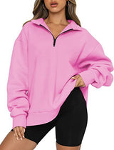Lightweight Women Zip Sweatshirt - Oversized Pullover Casual Pink 3D Changing Face Moving Picture Frame - Tophatter Daily Deals