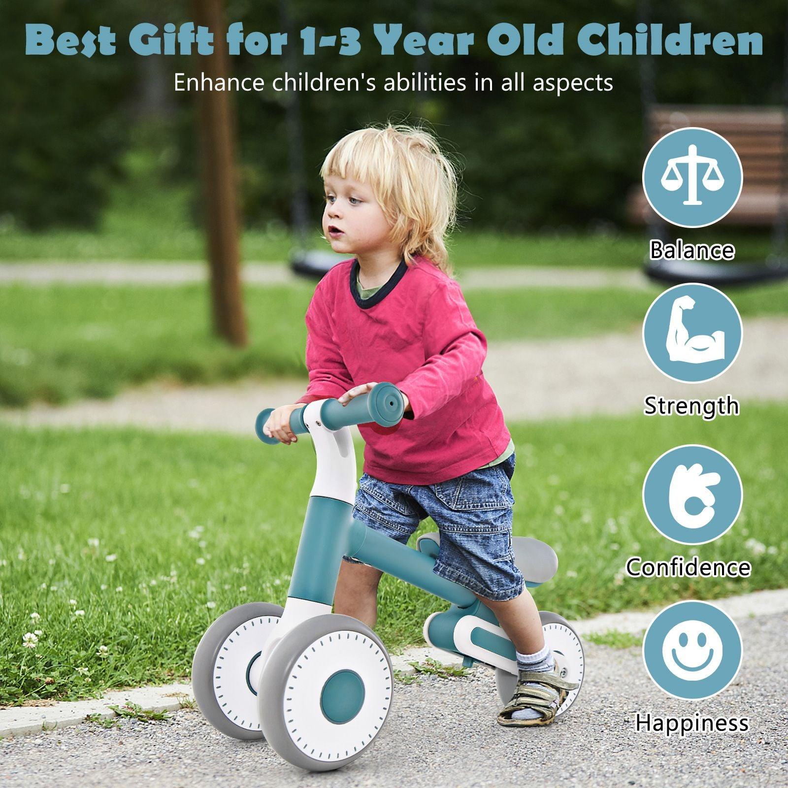 Baby Balance Bike - Toddler Walker Training Bicycle with Adjustable Seat Baby & Toddler - Tophatter Daily Deals