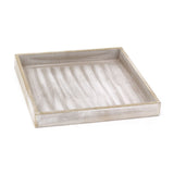 Rustic Grey Wash Wooden Tray | Distressed Grey Display & Jewellery Dish - 25cm Tray - Tophatter Daily Deals