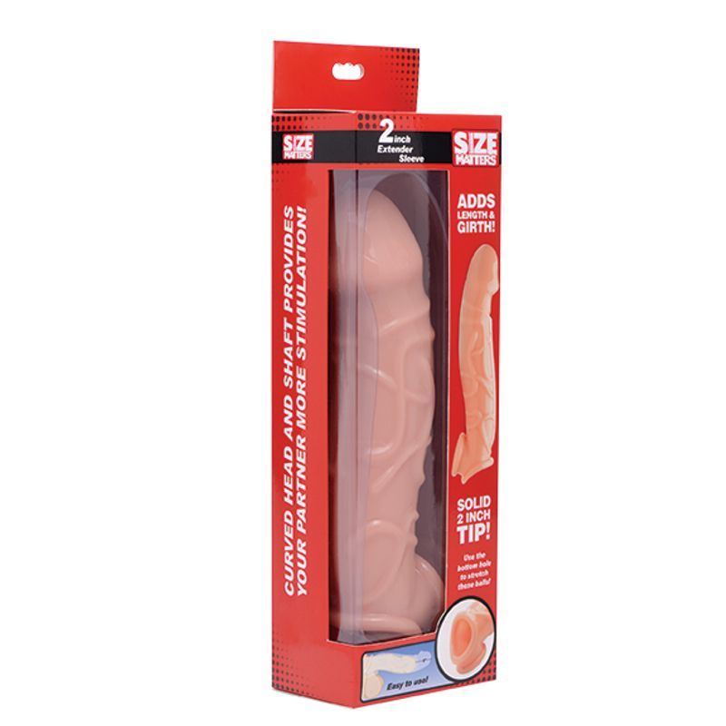 2in Extender Sleeve Flesh - 9 In Total Length, 1.2 In Diameter > Sex Toys For Men > Penis Sleeves - Tophatter Daily Deals