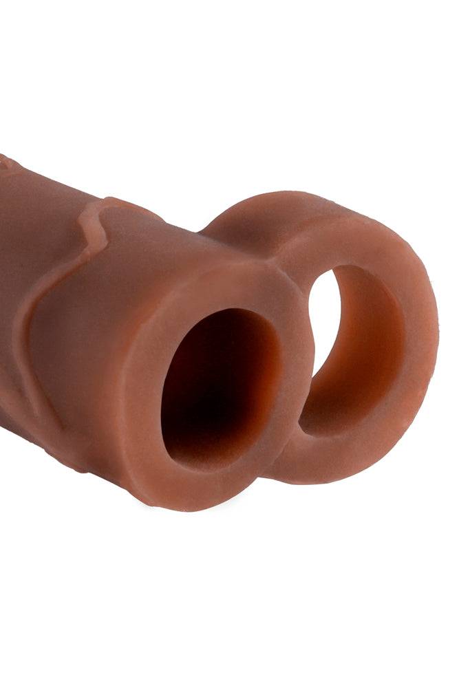 Pipedream - Fantasy X-tensions - Perfect 2 Inch Penis Extension with Ball Strap - Brown Sex Toy - Tophatter Daily Deals