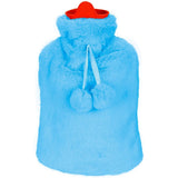 2L Hot Water Bottle with Plush Cover Blue Health & Wellness - Tophatter Daily Deals