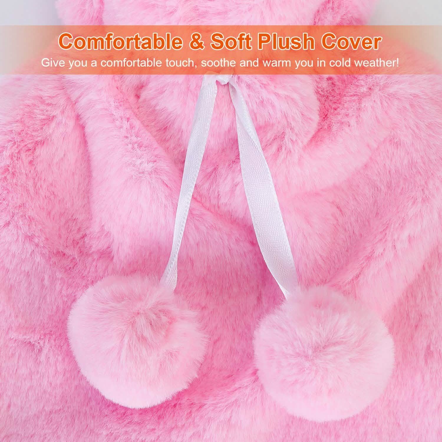 2L Hot Water Bottle with Plush Cover Health & Wellness - Tophatter Daily Deals