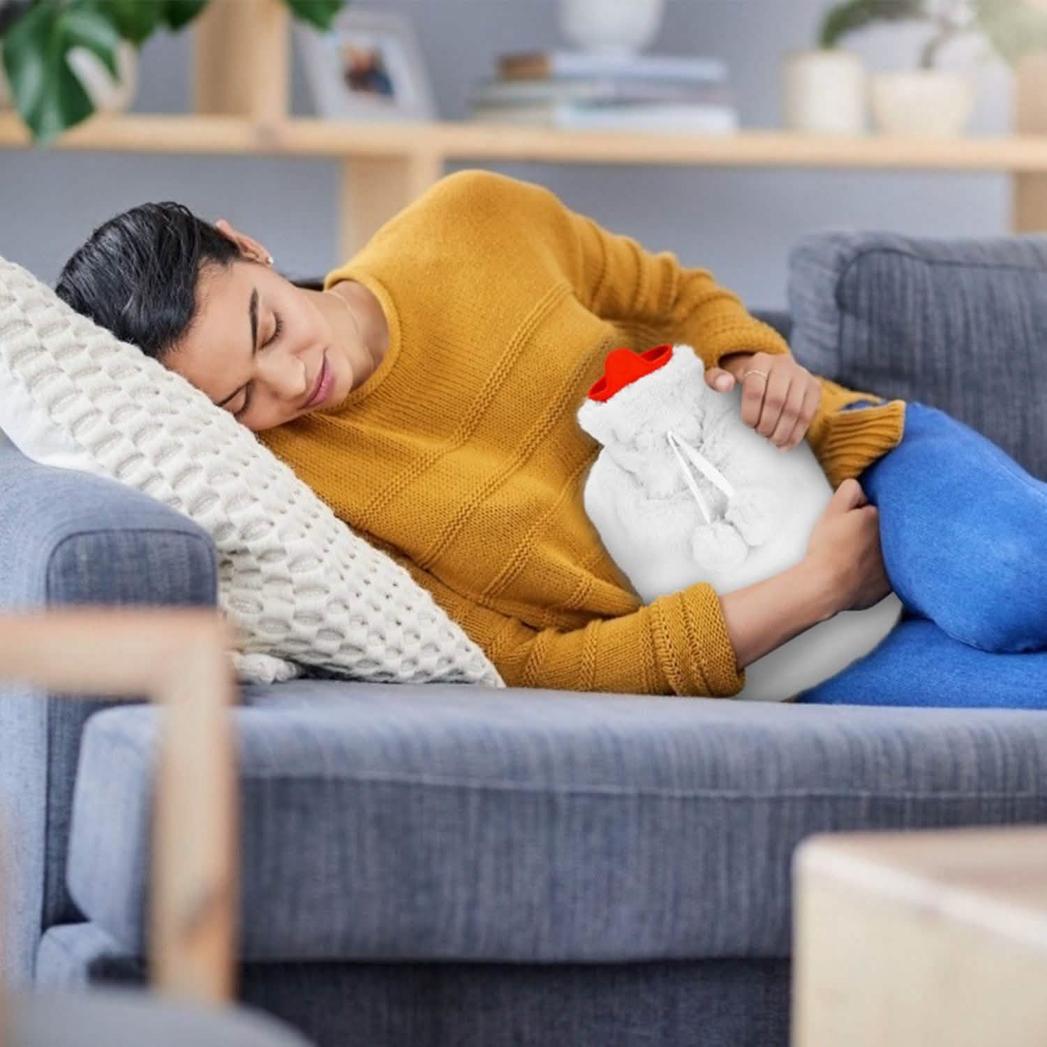 2L Hot Water Bottle with Plush Cover Health & Wellness - Tophatter Daily Deals