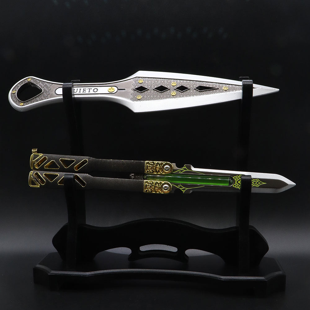 2-Layer Wooden Full-Size ACG Weapon Display Holder - Tophatter Daily Deals