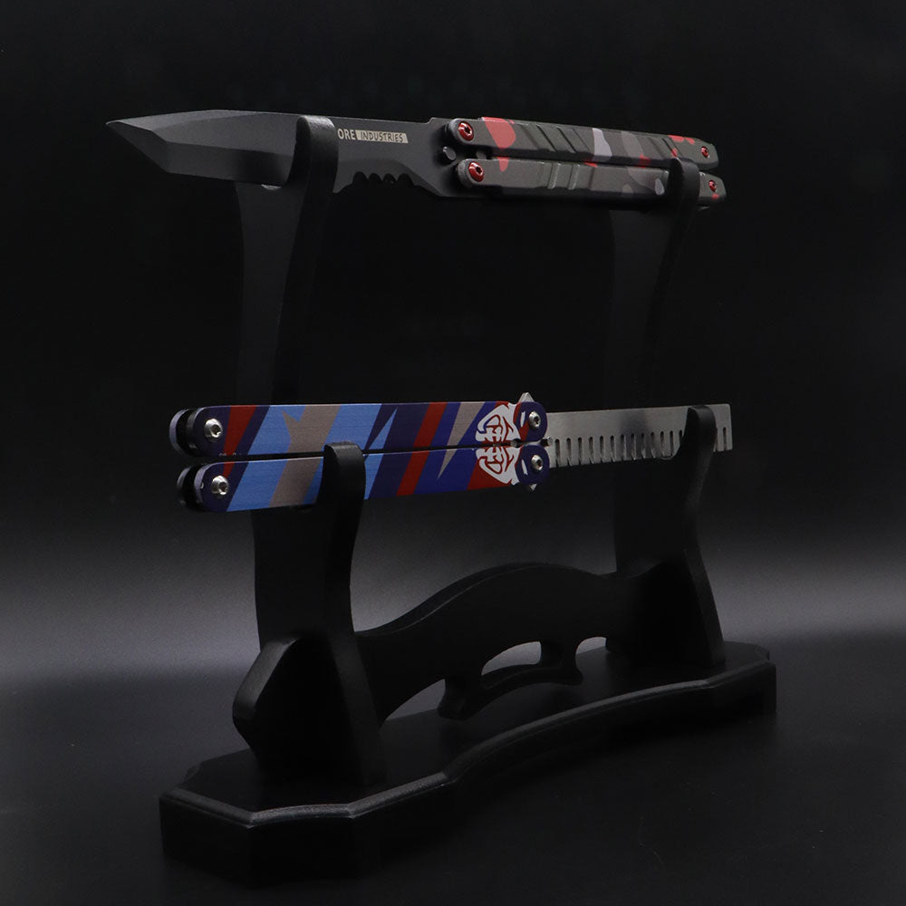 2-Layer Wooden Full-Size ACG Weapon Display Holder - Tophatter Daily Deals