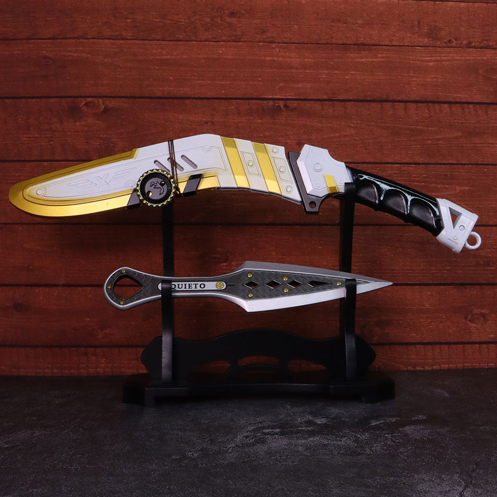 2-Layer Wooden Full-Size ACG Weapon Display Holder - Tophatter Daily Deals