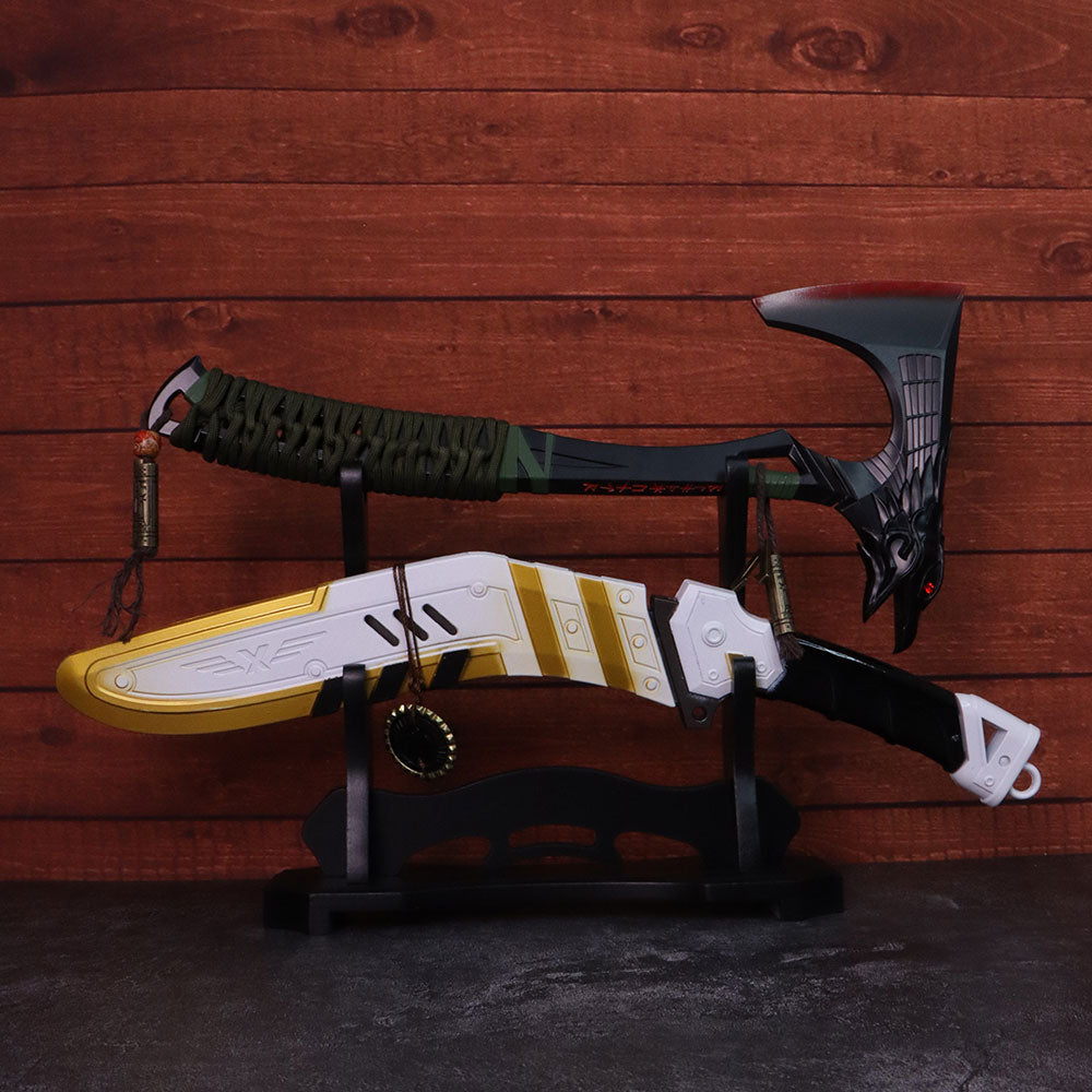 2-Layer Wooden Full-Size ACG Weapon Display Holder - Tophatter Daily Deals