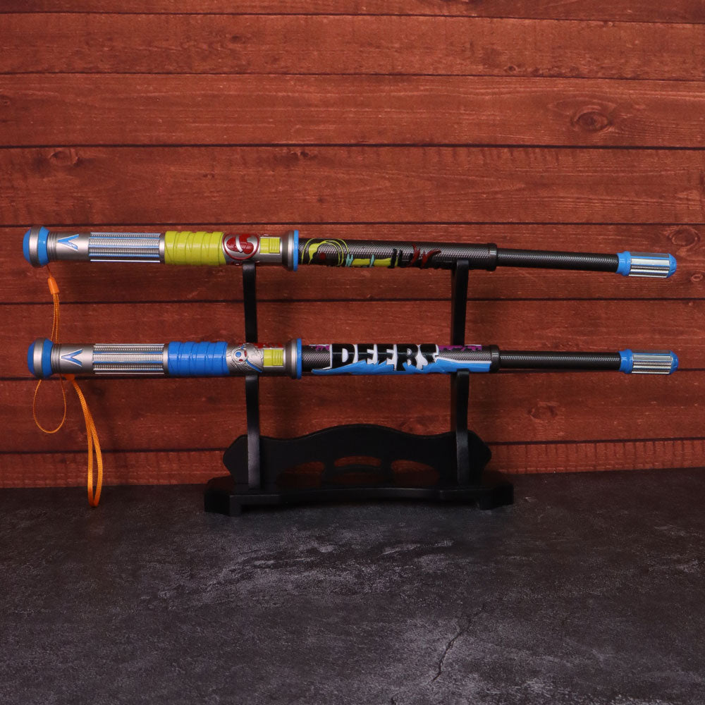 2-Layer Wooden Full-Size ACG Weapon Display Holder - Tophatter Daily Deals