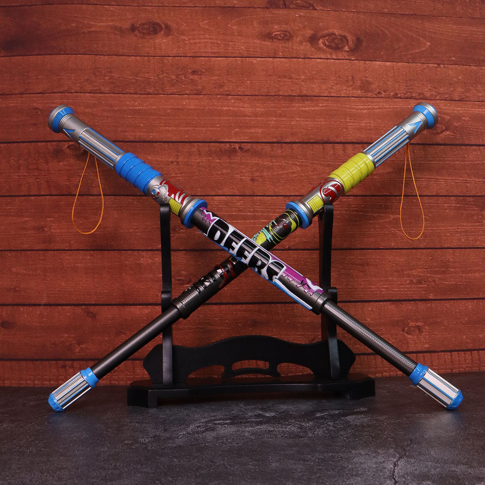 2-Layer Wooden Full-Size ACG Weapon Display Holder - Tophatter Daily Deals