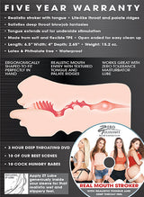 Zero Tolerance Real Mouth Masturbator 6.5 Inch – Realistic Male Masturbator > Sex Toys For Men > Masturbators > Manual - Tophatter Daily Deals