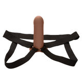 Performance Maxx Extension with Harness Brown 2 Inch Liquid Silicone Sleeve and Adjustable Straps > Dildos > Hollow Strap Ons - Tophatter Daily Deals