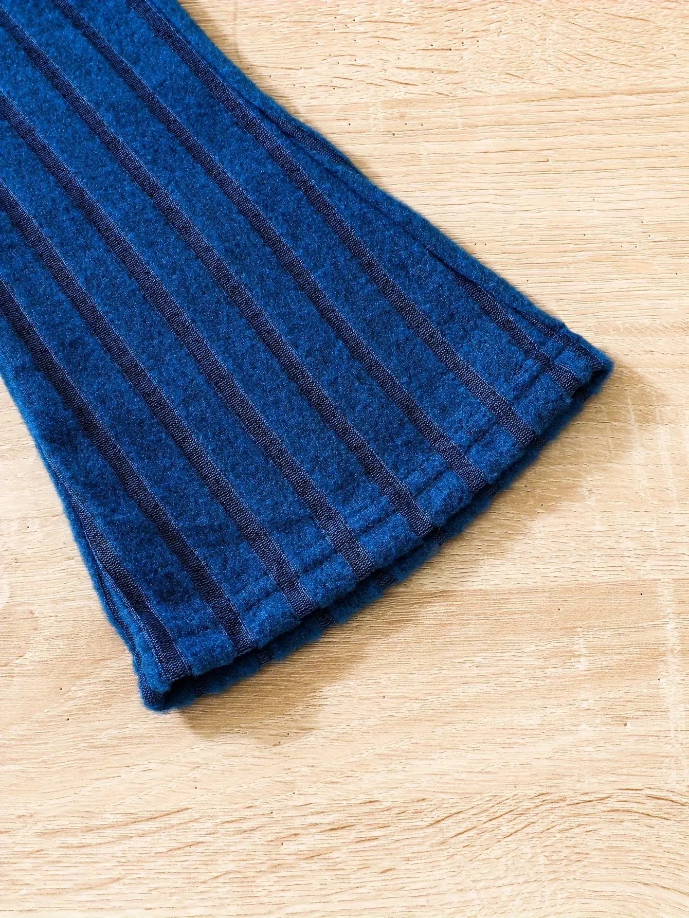 2pcs Toddler Girls Ribbed Outfits Crew Neck Long Sleeve Pullover Top + Flare Pants Set Spring Fall Sports Gift, Outdoor Clothing - Tophatter Daily Deals