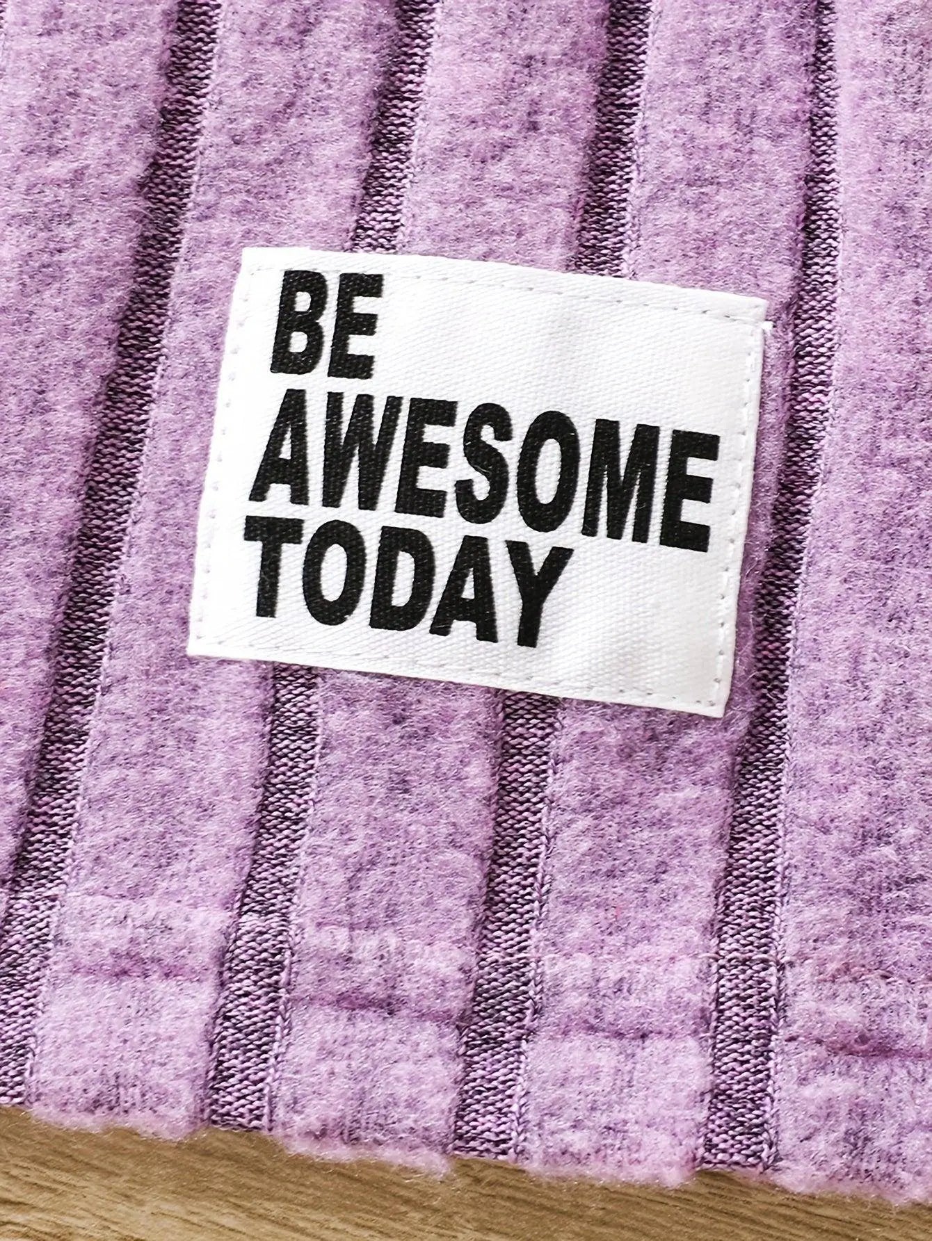 2pcs Toddler Girls Ribbed Outfits Crew Neck Long Sleeve Pullover Top + Flare Pants Set Spring Fall Sports Gift, Outdoor Clothing - Tophatter Daily Deals