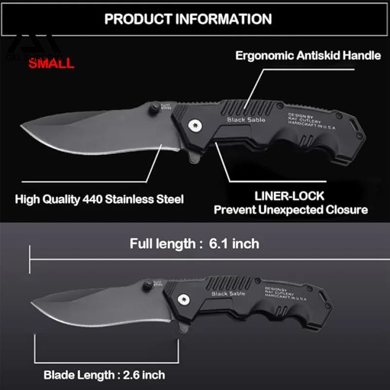 2pcs Tactical Folding Pocket Knife-GS21 Pocket Knives - Tophatter Daily Deals