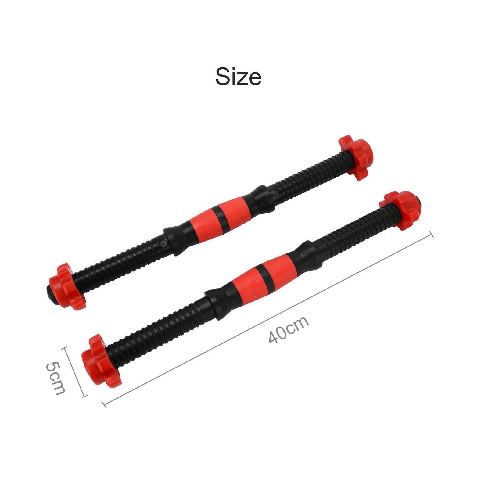Dumbbell Long Bar - 2pcs Dumbbell Bars & Spinlock Collars Set Weight Lifting Gym Dumbell Handle Dumbbeells - Tophatter Daily Deals