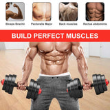 Dumbbell Long Bar - 2pcs Dumbbell Bars & Spinlock Collars Set Weight Lifting Gym Dumbell Handle Dumbbeells - Tophatter Daily Deals
