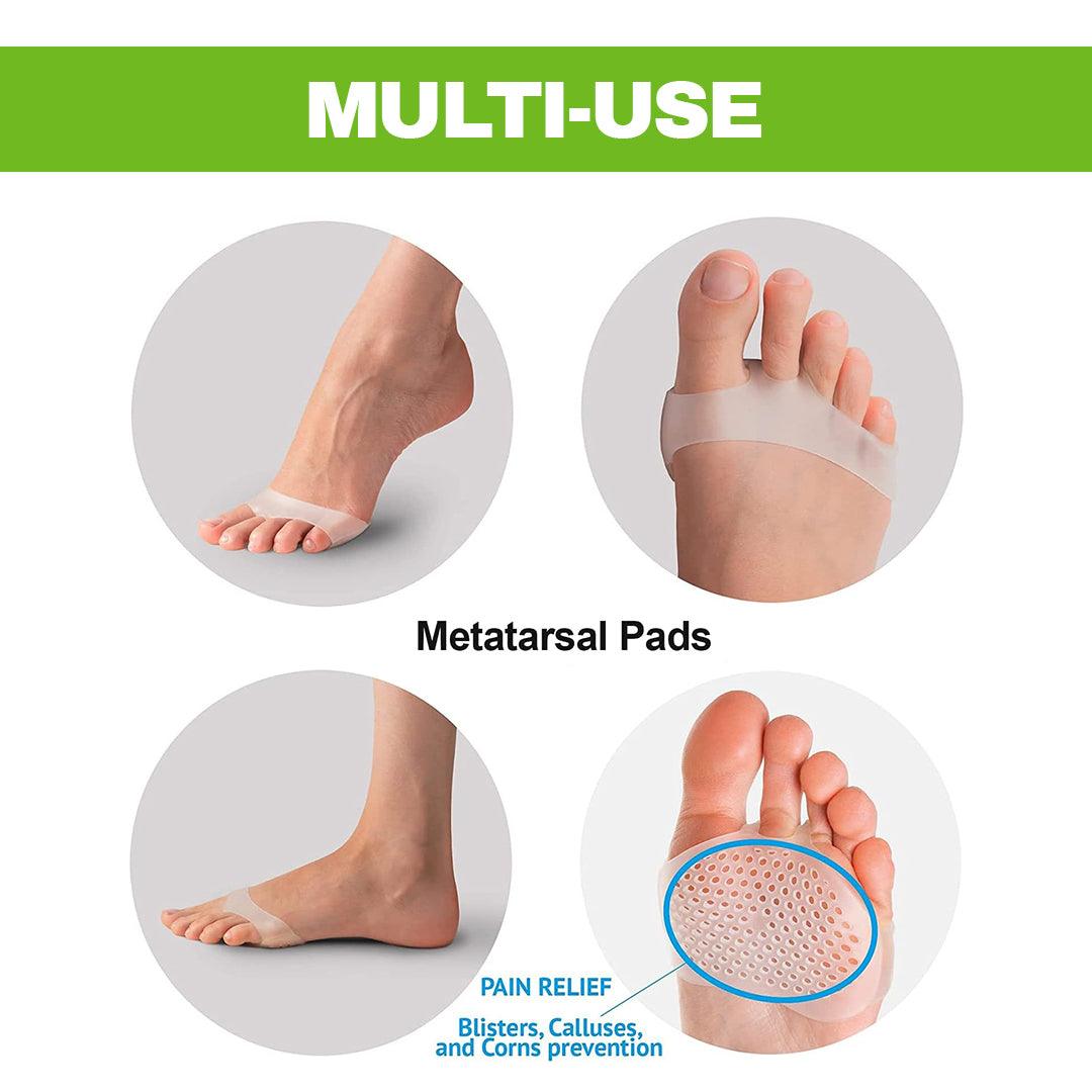 Gel Metatarsal Pad - 2x Foot Cushion Metatarsal Foot Pads Mortons Neuroma Pain Relief UK Apparel & Accessories - Tophatter Daily Deals