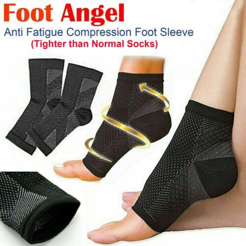 Ankle Support for Walking - 2 x Plantar Fasciitis Socks Compression Foot Arch Support Pain Exercise & Fitness - Tophatter Daily Deals