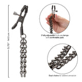 Euphoria Collection Black Chain Adjustable Nipple Clamps with Soft Pads > Sex Toys > Nipple Clamps - Tophatter Daily Deals
