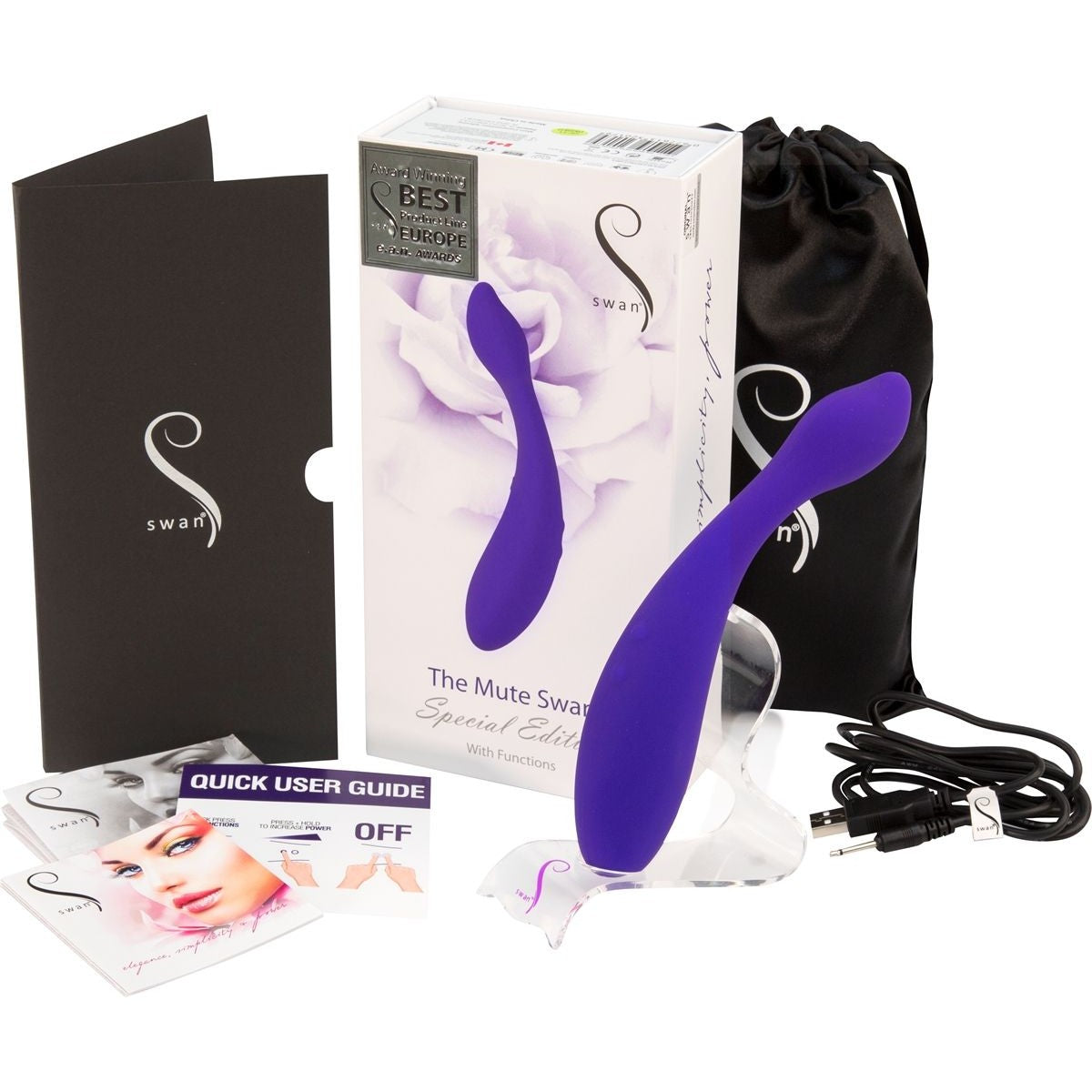 The Mute Swan Special Edition G-Spot Vibrator in Purple Vibrator - Tophatter Daily Deals