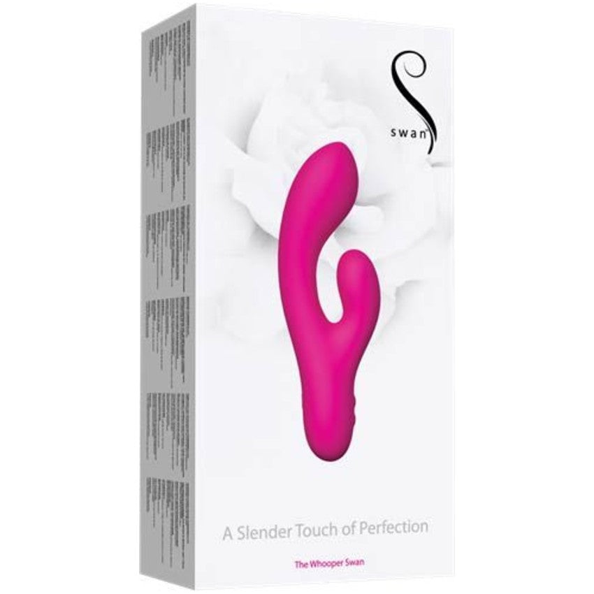 The Whooper Swan Dual Vibrator in Pink Rabbit Vibrator - Tophatter Daily Deals
