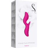 The Black Swan Dual Vibrator in Pink Rabbit Vibrator - Tophatter Daily Deals