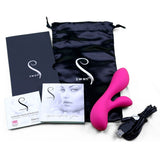 The Silver Swan Dual Vibrator in Pink Rabbit Vibrator - Tophatter Daily Deals