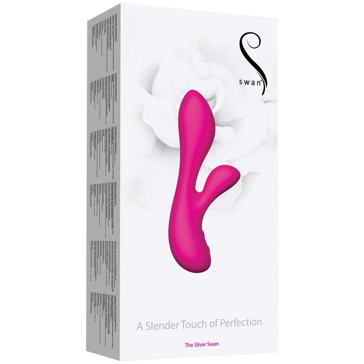 The Silver Swan Dual Vibrator in Pink Rabbit Vibrator - Tophatter Daily Deals