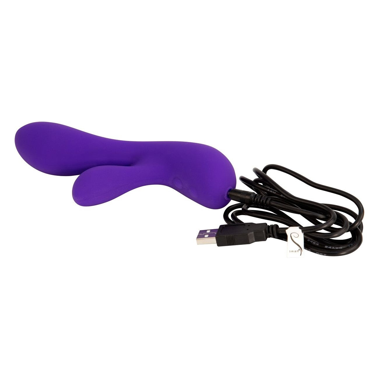 The Silver Swan Special Edition Dual Vibrator in Purple Rabbit Vibrator - Tophatter Daily Deals
