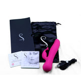 The Kissing Swan Rotating Vibrator in Pink Rabbit Vibrator - Tophatter Daily Deals